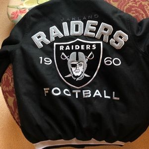 AUTHENTIC RAIDERS NFL LETTERMAN